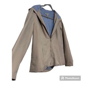 Orvis | Lightweight Hooded Blue Lined Zipped Jacket | size Medium